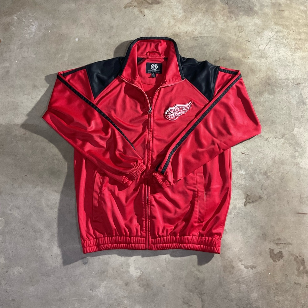 Vintage Hockey Detroit Red Wings Red Zip Up Jacket